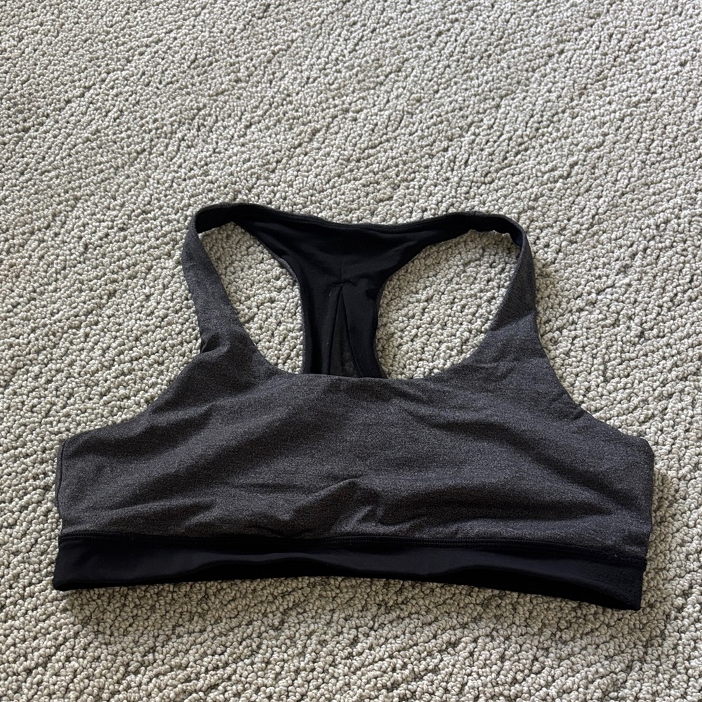 Lululemon Athletica Black and Gray Sports Bra